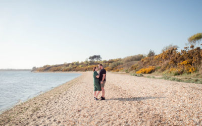 Dorset beach engagement photo session with Hollie and Kye