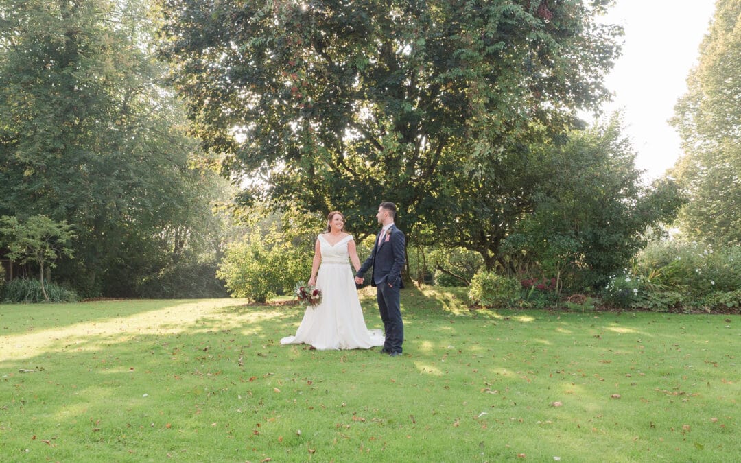 Golden autumn Clock Barn wedding for Gemma and Jonathan