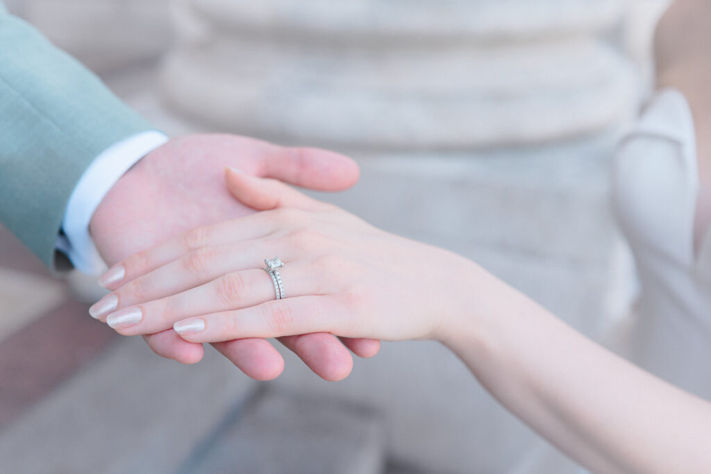 Portsmouth Guildhall wedding – the bride's rings